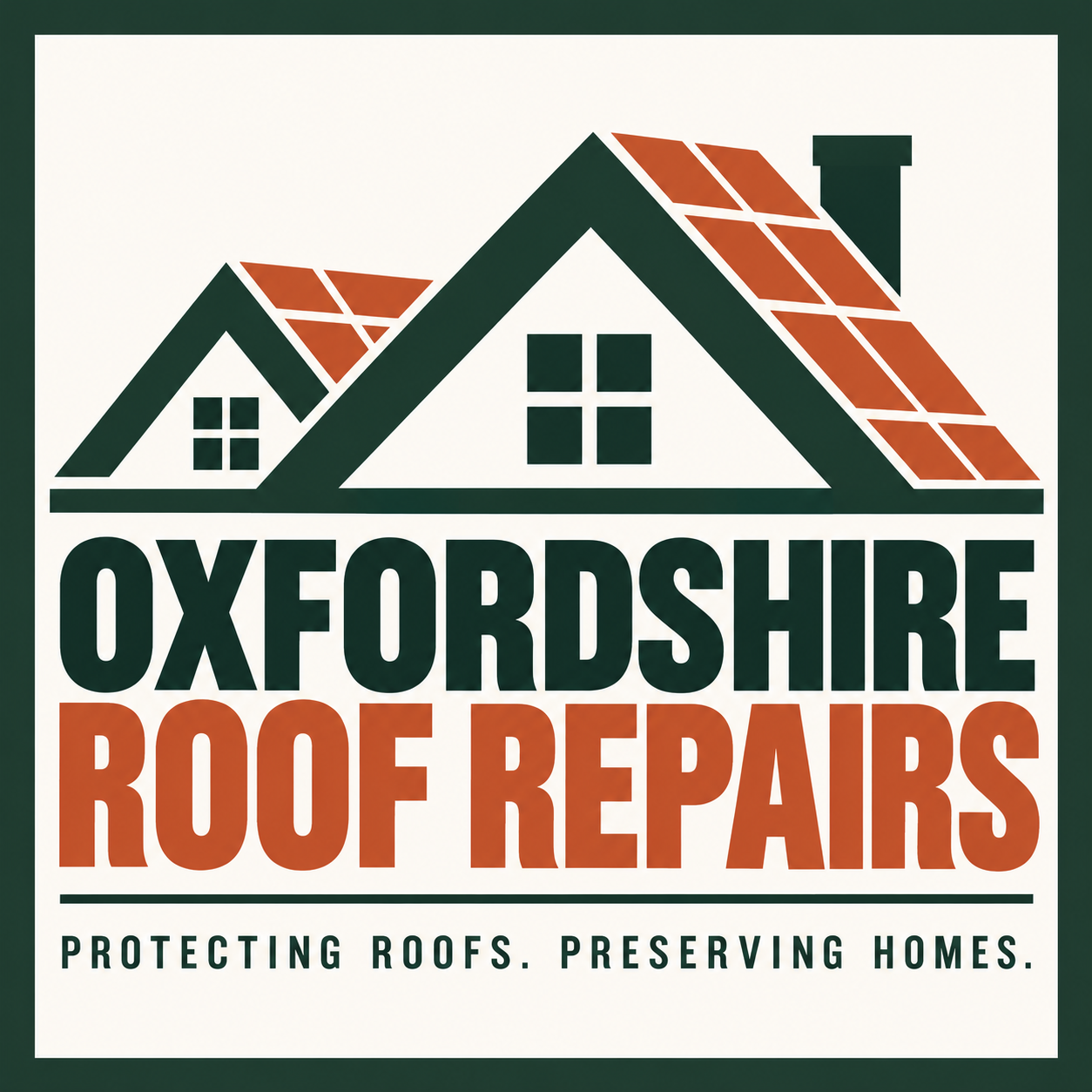 Roofing company logo